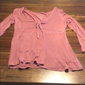 maroon long sleeve shirt